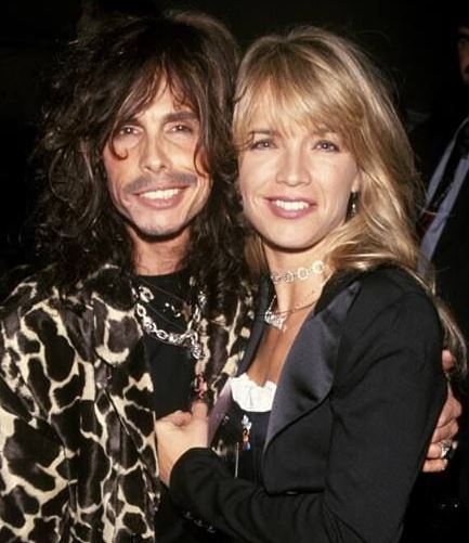 Teresa Barrick with Steven Tyler when they were together